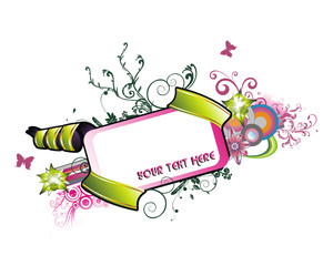 Wall Mural - banner en vector