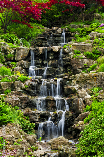 Obraz w ramie Cascading waterfall