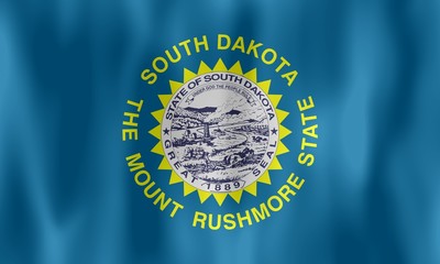 Wall Mural - south dakota flag drapeau dakota sud