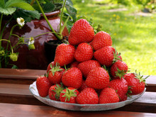 Pile Of Fresh Ripe Strawberries