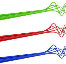 Fibre-optical Green Blue And Red Cables
