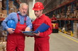 © endostock - younger and older workers in warehouse