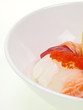 roher fisch in der schüssel,japanische sashimi