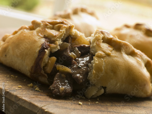 Fotografía Traditional Cornish Pasty broken open
