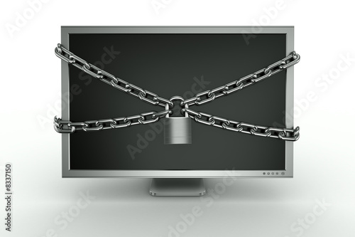 padlocked monitor