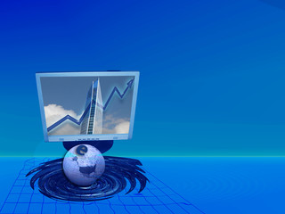 Wall Mural - E-commerce and increasing success