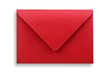 red envelope isolated on white background with clipping path