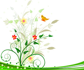 Wall Mural - Floral vector design