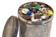 Tin Full Of Buttons