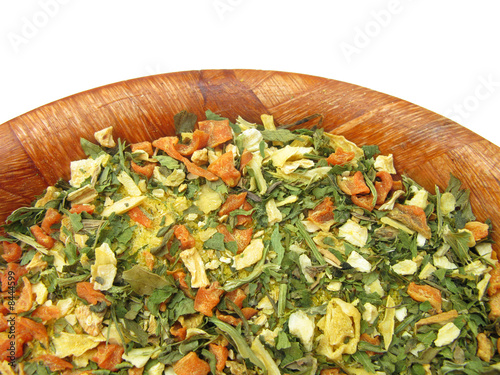 Vegetables and spices dried condiment macro Poster