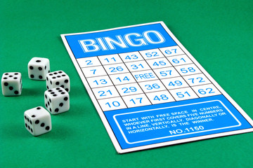 Bingo card risk gamble game play casino