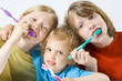 © Hallgerd - Children brushing teeth