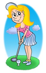 Sticker - Golf girl 2