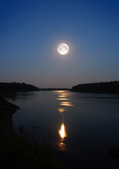 moonbeam in river
