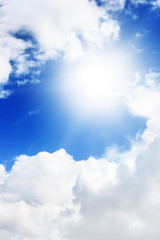 Wall Mural - sun and clouds