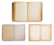 Assorted old books isolated on white background,clipping path.