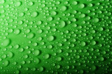 Closeup view of the water drops background