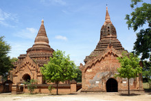 Two Brick Pagodas