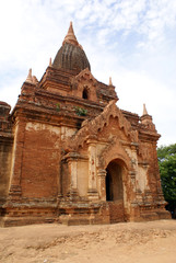 Canvas Print - Old brick temple