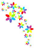 Fototapeta Motyle - RGB-CMY-spray-flowers
