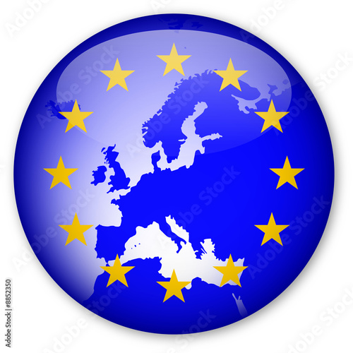 Naklejka nad blat kuchenny EU flag/map button