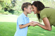 © Stephen Coburn - A mother and son having fun while playing in the park