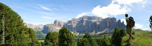 Fototapeta dla dzieci Wandern Sellastock Gröden