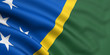 3d rendered and waving flag of solomon islands