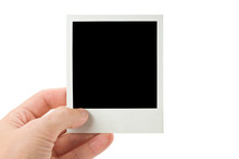 Blank Instant Photo Isolate On A White
