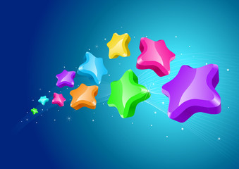 Wall Mural - candy stars