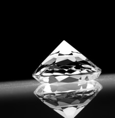 big diamond on dark background