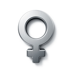 Sticker - 3d rendering of a venus sign on a white isolated background.