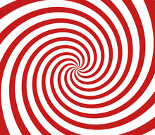 Red And White Spiral Background