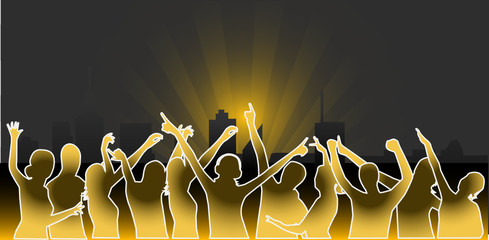 Poster - City Parties - vector work