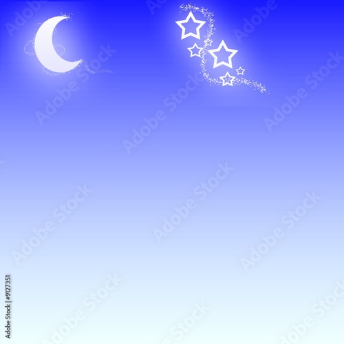 Lune Etoiles Ciel Buy This Stock Illustration And Explore