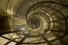 Spiral Staircase In The Arc De Triomphe Paris
