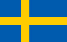 The Swedish flag with official proportions