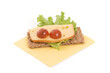 Sandwich with cheese and tomato