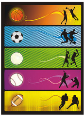 Wall Mural - deportes en vector