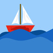 Cartoon boat