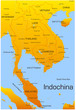 © olinchuk - Vector map of Indochina countries