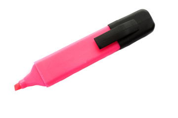 One fluorescent marker on a white background