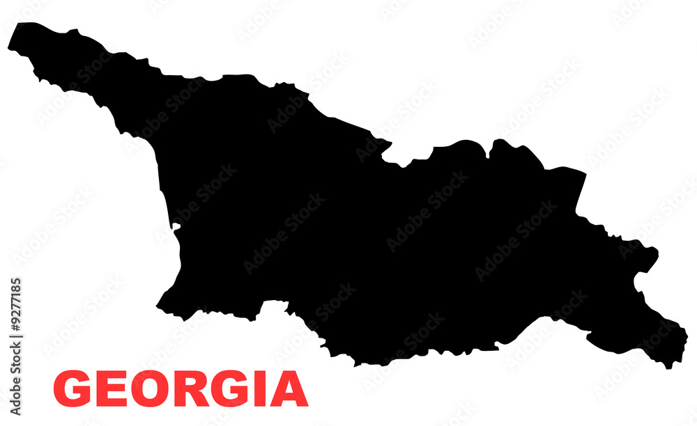 Georgia Map High resolution Stock Illustration | Adobe Stock