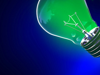 Wall Mural - eco light classic bulb background