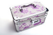 canvas print picture - Vanity case,.cosmetic bag on white background