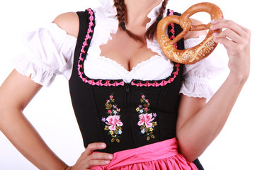 Wall Mural - Bayerische Bedienung Dirndl