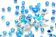 Transparent star shape swarovski puts together with beads.