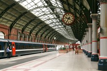 Platform In A Railway Station