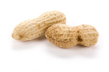 Sticker - Peanuts with white background, close up