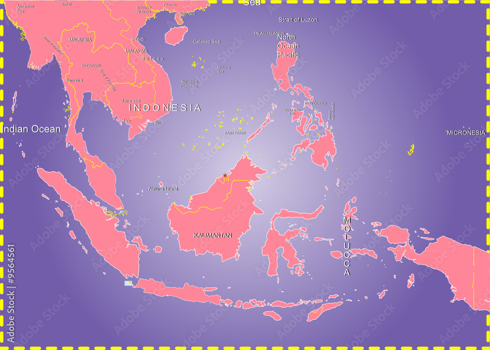 philippines-sea-and-indonesia-map-stock-vector-adobe-stock
